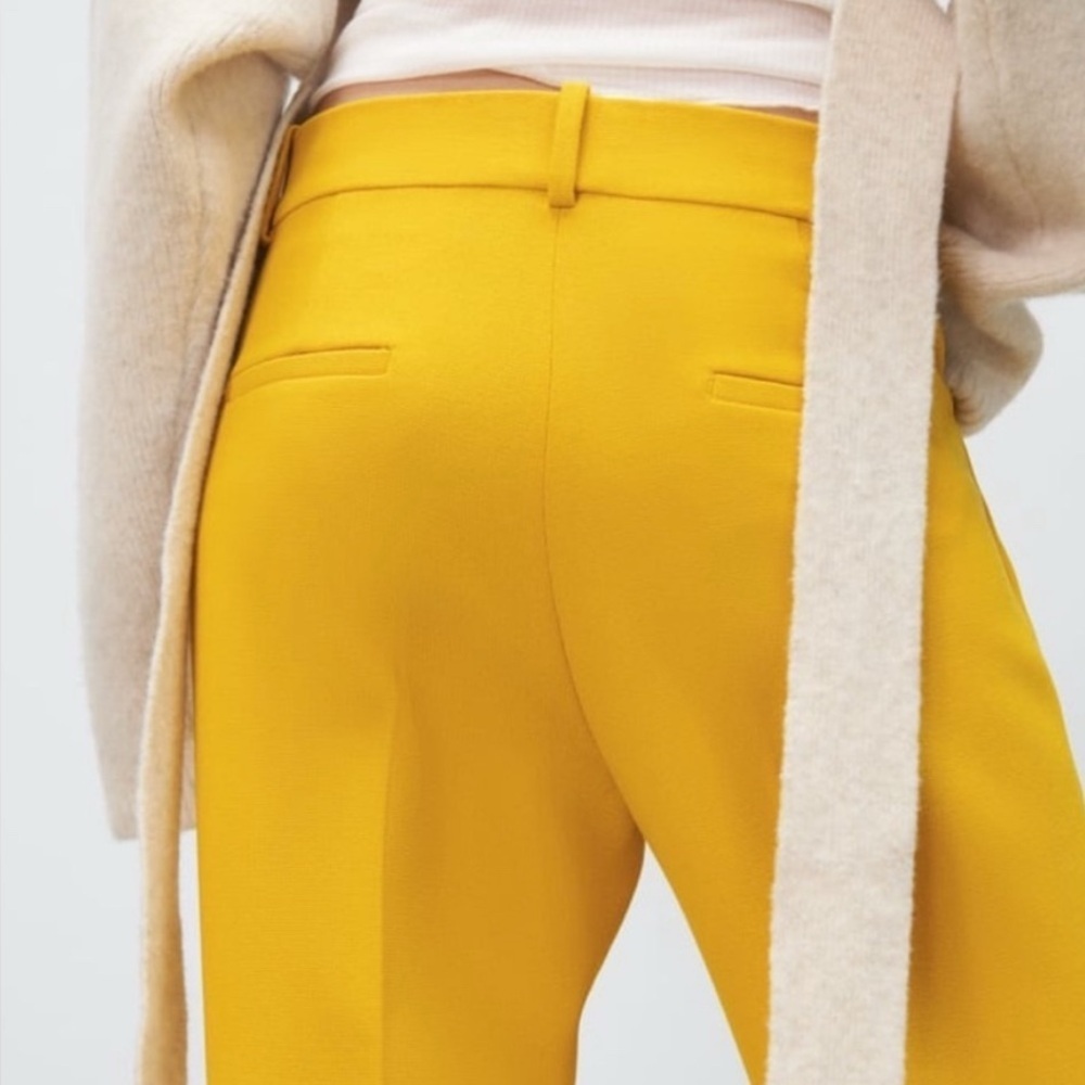 ZARA Mustard Yellow Trousers